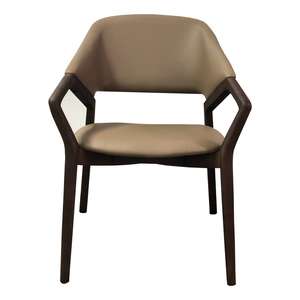 HLN001 Chaise de <span class=keywords><strong>salle</strong></span> <span class=keywords><strong>à</strong></span> <span class=keywords><strong>manger</strong></span> moderne et simple en noyer, chaise en bois massif avec <span class=keywords><strong>accoudoirs</strong></span> pour restaurant et bar - Product Image 3