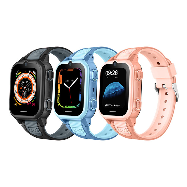CT21 Kids Safe Area GPS Positioning Emergency SOS Smartwatch with 4G Phone Call Sim Card Slot  Camera Support