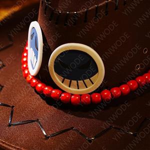 Chapeaux Anime One Piece : Chapeaux <span class=keywords><strong>de</strong></span> soleil Pugilisme du Feu, Chapeaux <span class=keywords><strong>de</strong></span> cosplay du personnage <span class=keywords><strong>Ace</strong></span>, Chapeaux <span class=keywords><strong>de</strong></span> cowboy en feutre Luffy <span class=keywords><strong>de</strong></span> dessin animé - Product Image 4