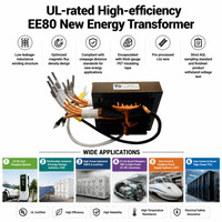 Module de chargeur de VE 3000W LLC, transformateur à noyau de ferrite résonant EE55 EE70 EE80 EE65
