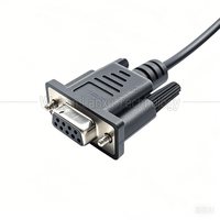 DB9 RS232 Stecker-Buchse zu 8/9 Mini-DIN Serieller Konverter mit Reinkupfer-Geflechtabschirmung