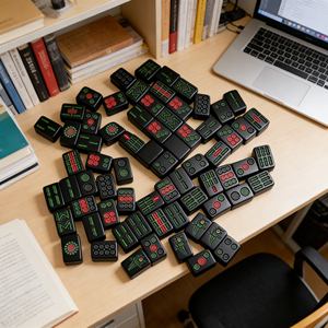 Tuiles de Mahjong Oh My Jasmine, parfumées, design élégant, pour usage domestique et sportif en intérieur, directement de l'usine - Product Image 1