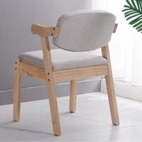 Chaise en bois massif blanc moderne de haute qualité pour restaurant, utilisation en extérieur, mousse personnalisée enveloppée, meubles de salon fabriqués en Chine