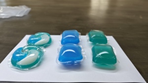 CHANO kapsul cuci cair semua lapisan ganda, kapsul cuci semua lapisan 3 dalam 1 dan deterjen cucian 4 dalam 1 25 & 20 Gram Pods cucian sekali pakai - Product Image 6