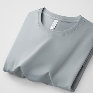T-shirt pour homme en polyester 100% de haute qualité 180GSM avec logo personnalisé, col rond brodé uni - Product Image 6