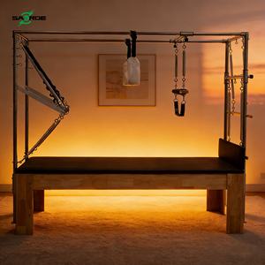 เครื่องออกกำลังกายพิลาทิสแบบรีฟอร์เมอร์ ทำจากไม้ ทนทาน ใช้ได้ทุกฤดู - Product Image 1