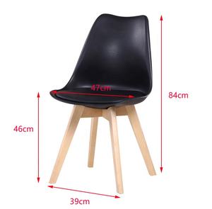 Chaises de salle à manger modernes de luxe avec coussin en plastique, mobilier de café très demandé pour la maison, la cuisine, l'hôtel ou l'appartement - Product Image 1