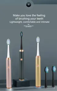 2024, оптовая продажа, новая электрическая зубная щетка из алюминиевого сплава с функцией синхронизации, отбеливание, электрическая зубная щетка, перезаряжаемая