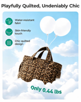Sac à déjeuner isotherme pliable pour femme, 6L, imperméable, anti-fuite, en polyester léger, avec fermeture éclair, design matelassé mignon, pour le travail
