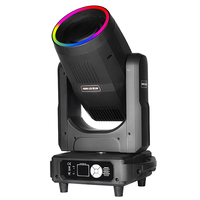 Projecteur LED 3-en-1 200W pour éclairage de scène, anneau extérieur RGB, contrôle DMX512, 14 options de couleurs pour spectacles en direct, bars et événements