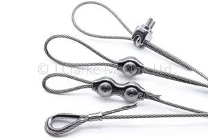 Abrazadera de cuerda de alambre, dedal simple, dúplex, 2mm, 3mm, 4mm, 5mm, 316, acero inoxidable A4