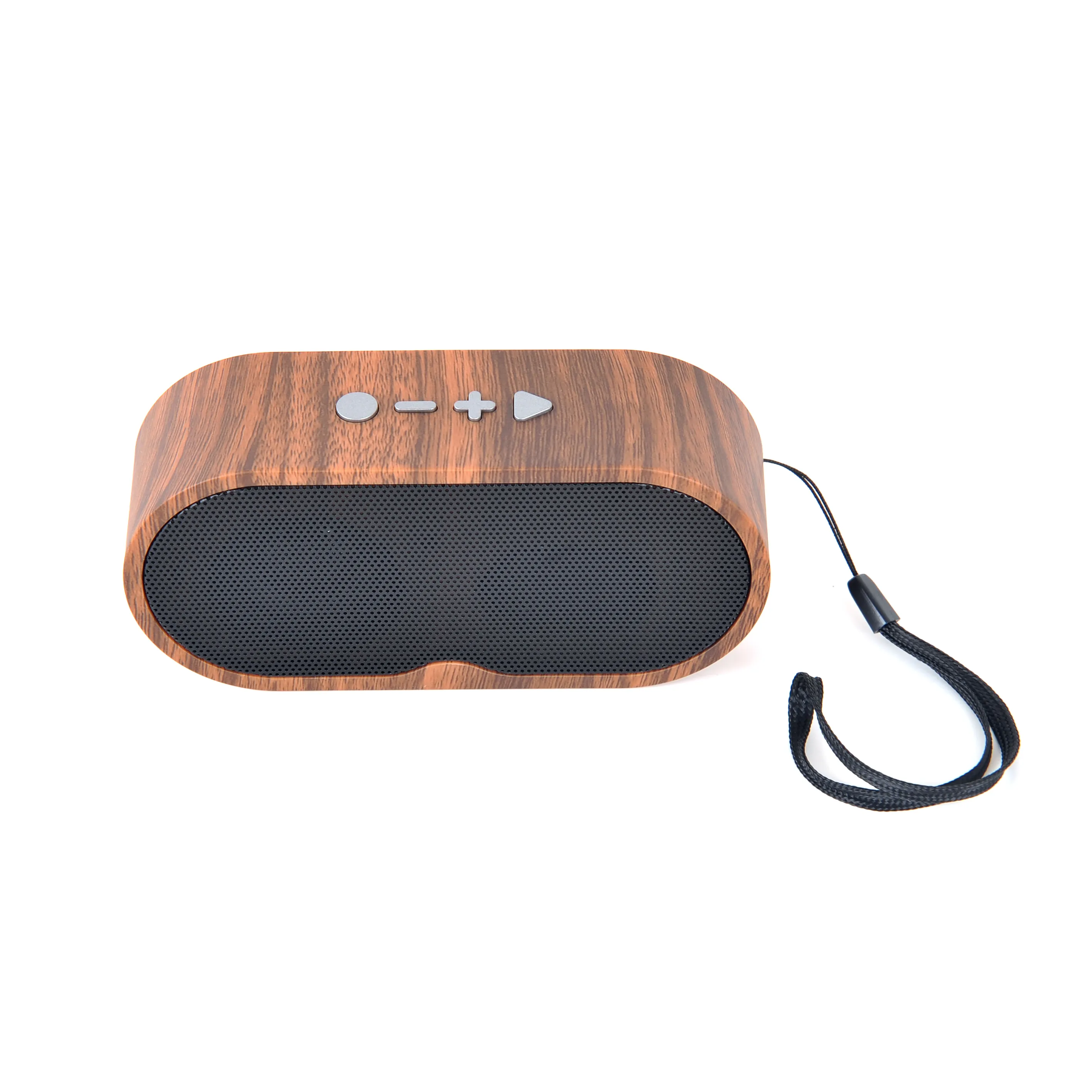 سماعة صغيرة لاسلكية سماعة محمولة ذكية للأنشطة الخارجية سماعة ريترو مصنوعة من خشب الحبوب