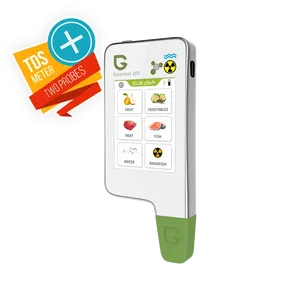 ECO 6 Testeur numérique portable de nitrates, détecteur de qualité de l'eau TDS, analyseur de santé pour la maison et la cuisine, blanc/vert - Product Image 1