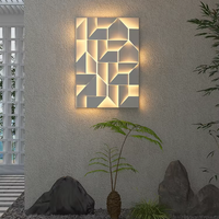 Lampe solaire d'ambiance nordique pour extérieur, style minimaliste, LED, étanche, garantie 1 an, pour cour, jardin, portail, mur