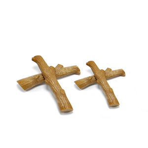 Jouet à mâcher pour chien, branche sèche réaliste, grande et petite taille, matériau PP durable pour l'entraînement et le jeu des animaux de compagnie - Product Image 1