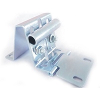 Accessoires de poignée de poussée à ressort pour porte de garage sectionnelle en alliage d'aluminium de 15 pouces pour les portes automatiques industrielles, pièces de quincaillerie