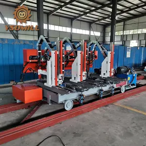 Dọc Gỗ Ban Nhạc Cưa Log Saw Mills Với Tự Động Thủy Lực CNC Log Vận Chuyển