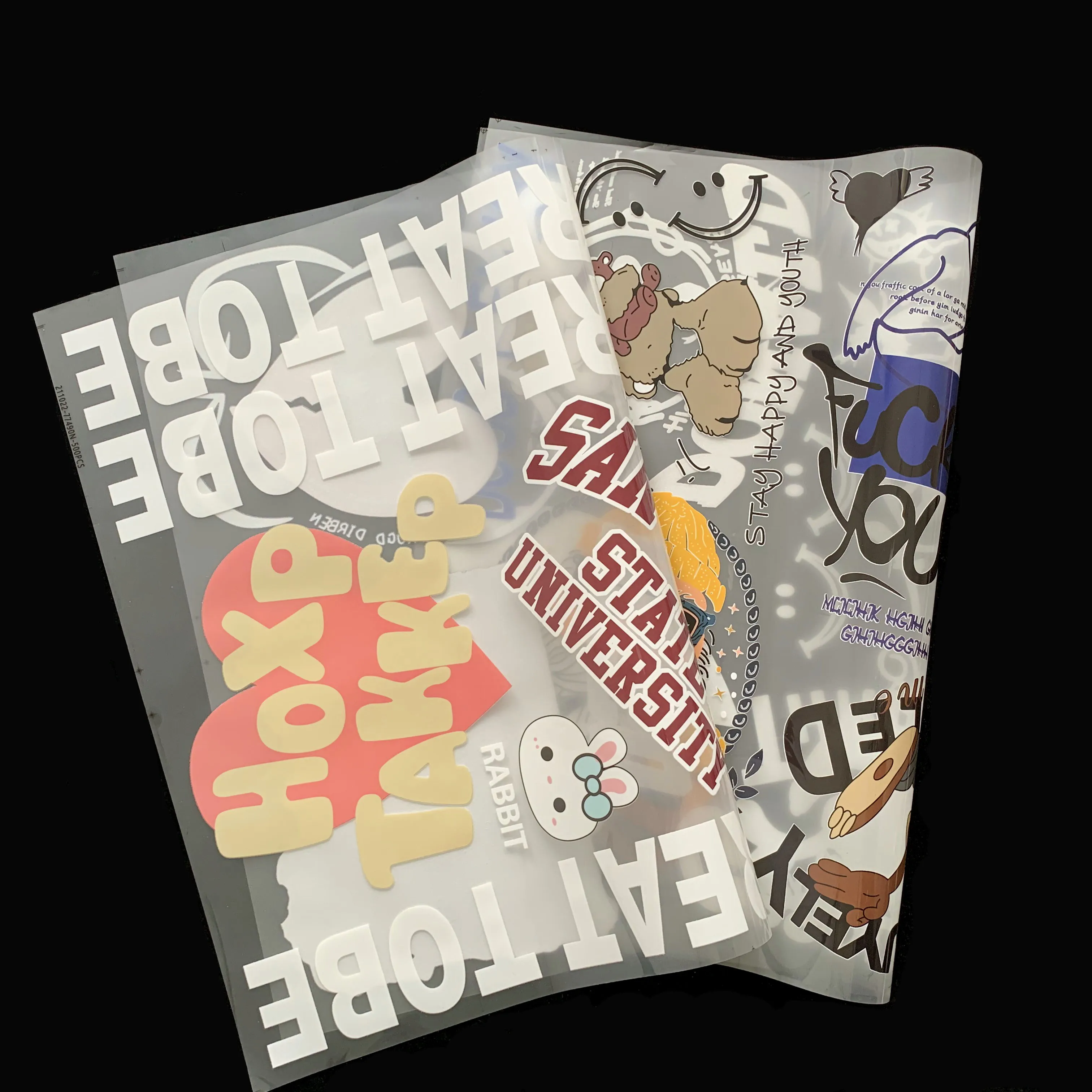 Оптовая продажа, пользовательский дизайн, пластиковая термопечать, логотип, этикетка для футболок