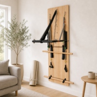 Plateforme de Pilates murale en bois de chêne, silencieuse et multifonctionnelle, pour la maison et le studio de yoga