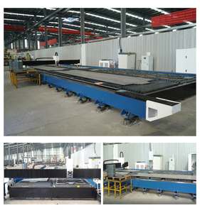 उच्च शक्ति 20kw 30kw cnc फाइबर लेजर कटिंग मशीन के लिए ग्राउंड रेल के साथ उच्च गति लेजर स्टील कटर - Product Image 4