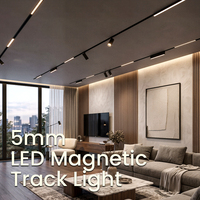 Nouveauté 2026 : Rail magnétique LED à profil bas de 5 mm, éclairage linéaire flexible et modulable pour salon moderne