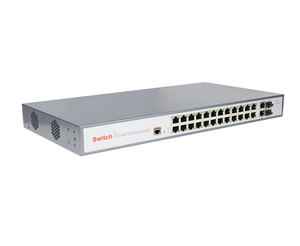 Switch géré 24 ports Fast Ethernet + 2 ports Gigabit - Product Image 1