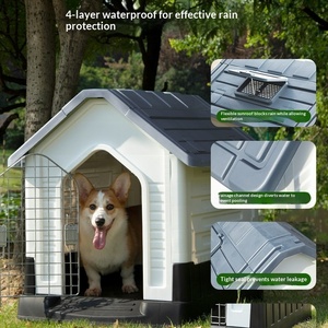 Cuccia per Cani per Tutte le Stagioni, Resistente al Sole e alla Pioggia, Calda, Assemblabile, per Interni ed Esterni, per Cani Piccoli, Medi e Grandi - Product Image 2