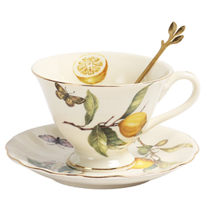 แก้วเซรามิคลายพิมพ์วินเทจย้อนยุค ดีไซน์ใหม่ ขายดีที่สุดบน Amazon แก้วน้ำนม โคล่า น้ำเปล่า แก้วกาแฟสุดหรู ชุดแก้ว - Product Image 1