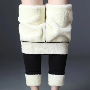Weibliche Thermal Leggins Kleidung Frauen Winter verdicken Leggings halten warme Fleece hosen