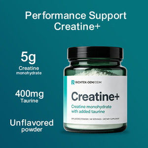 Poudre de créatine monohydrate RICHTEK, poudre de créatine sans saveur, pour la construction musculaire, amélioration des performances et renforcement de la force - Product Image 3