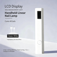 Lampe à ongles LCD à une touche, mini, rechargeable, avec écran d'affichage, deux réglages de minuterie, pour usage domestique, lampe à ongles portable, YS