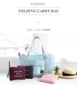 2019 heißer Verkauf Faltbare Reisetasche Kleidung Lagerung Sortierung Tragbare Gepäck Tasche Reise Gepäck Trolley Tasche Mode Stil