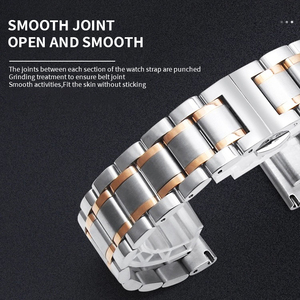 Correa de Acero Inoxidable para Huawei GT GT2 <span class=keywords><strong>Amazfit</strong></span> <span class=keywords><strong>GTR</strong></span> para Galaxy 3 4 5 Gear S3 Classic 18mm 20 22 24mm Brazalete de Metal - Product Image 3