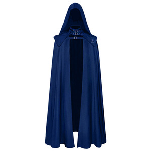 Maxi capa gótica Medieval para hombre, capa Vintage con capucha, soporte con hebilla, hombro para <span class=keywords><strong>Assassin</strong></span>, Cosplay, disfraz de Caballero de Halloween - Product Image 2