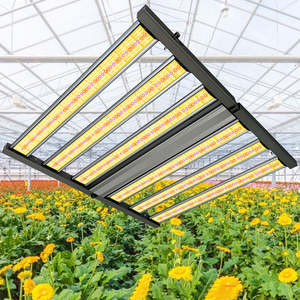 Lámpara de Cultivo LED Plegable de Espectro Completo, 4 Barras, Clasificación IP65, 800W, UV IR, para Horticultura Interior, Floración en Invernadero - Product Image 1