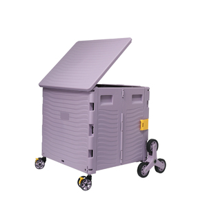 Carrito de Compras Plegable de 85L para Supermercado, con <span class=keywords><strong>Ruedas</strong></span> para Subir Escaleras, Capacidad de 100kg - Product Image 4