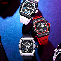 Montre Mécanique Décontractée Lumineuse et Étanche pour Hommes, Automatique et Multifonction, avec Logo Personnalisé et Divers Styles OEM