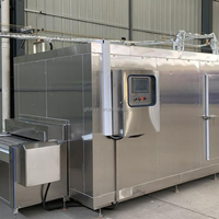Congélateur tunnel IQF industriel automatique avec moteur et roulement pour ligne de transformation de crevettes et de poissons à haute productivité