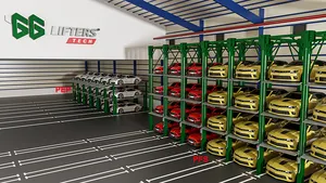 Mechanical 4 Post Carousel Parking Lift 3-5 Floors Parking Equipment For Efficient Vehicle Storage