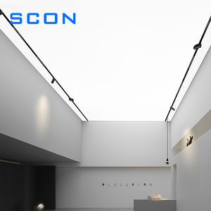 SCON – éclairage de piste créatif en aluminium PVC, <span class=keywords><strong>plafond</strong></span> extensible, piste magnétique suspendue, projecteur LED, montage magnétique, Rail de piste - Product Image 1