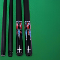 Torpsports Harga Terjangkau Tongkat Biliar 2-Piece 57-Inci Sambungan Baja Kayu Solid Ujung 12.5mm Ringan Tongkat Biliar