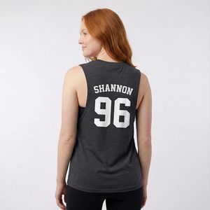 St Patricks Day <b>Women's</b> <b>Glitter</b> Tank <b>Top</b> Personalized Name Number 88 Irish Shamrock Design Breathable Cotton Sleeveless <b>Top</b> - Product Image 6