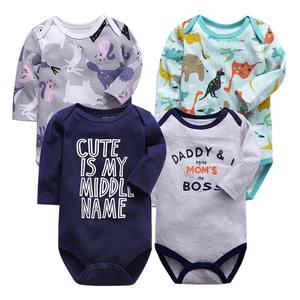 Commercio all'ingrosso della fabbrica estate Casual un pezzo body per bambini a maniche lunghe triangolo Harem 100% in puro cotone abbottonatura vestiti per bambini - Product Image 5