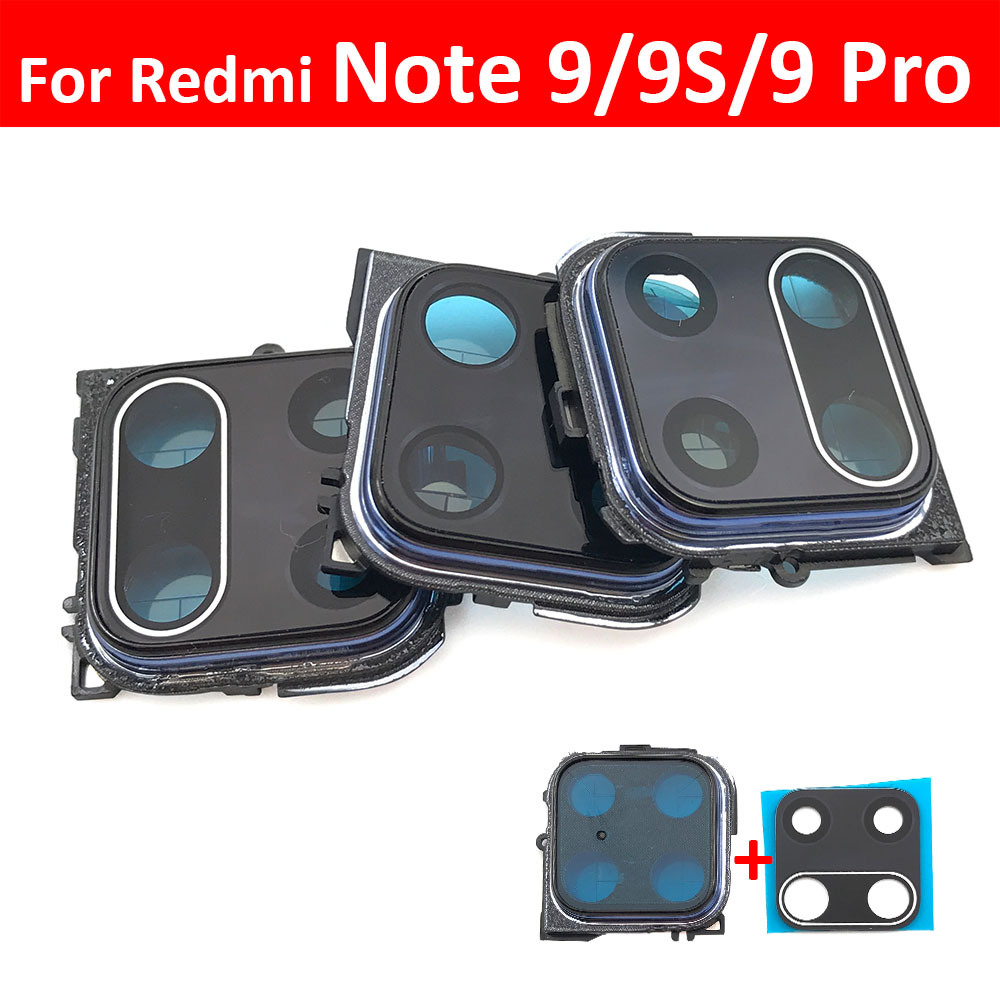 24474 - VETRO FOTOCAMERA POSTERIORE PER XIAOMI REDMI NOTE 9S / REDMI NOTE 9 PRO MAX / REDMI NOTE 9 PRO - Compatibile