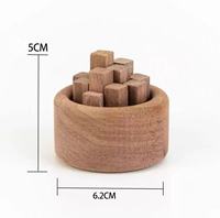 Petites bâtonnets diffuseurs en bois d'ébène pour usage domestique intérieur ; Ornement en pierre diffuseur d'huiles essentielles sans parfum ; Arôme pour chambre à coucher