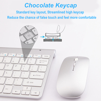 Nouveau best-seller 2023 : Ensemble clavier et souris sans fil 2,4 G ultra-mince pour jeux, avec logo OEM, en stock