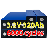 Cellules Lifepo4 de qualité A 280ah 304ah 314ah, cellule de batterie Lifepo4 prismatique 3.2v, batteries lithium-ion prismatiques pour l'énergie solaire