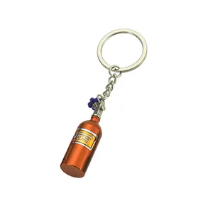 חדש NOS טורבו חנקן בקבוק מתכת Keychain מפתח טבעת מחזיק רכב Keychain תליון תכשיטי עבור נשים גברים ייחודי מיני Keyring
