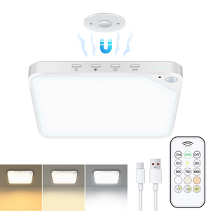 Đèn Trần sạc 6W/8W, 5000mAh, cảm biến chuyển động, điều khiển từ xa, có thể điều chỉnh độ sáng, cho phòng ngủ, hành lang, hành lang, sử dụng trong nhà - Product Image 1