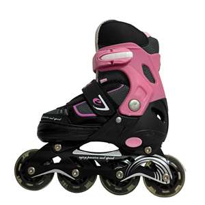 Di alta qualità di dimensioni regolabili a quattro ruote pattini a rulli a fila singola dritto a rullo lampeggiante per ragazzi e ragazze adulti all'aperto - Product Image 3